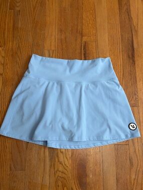 Vuori Baby Blue Athletic Skort with Flared Hem